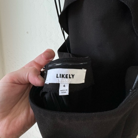 Likely NYC Black Halter Mini Dress Open Back - Picture 5 of 5